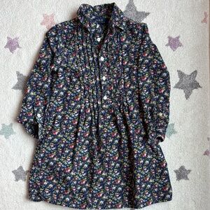 Ralph Lauren Navy corduroy Floral Dress